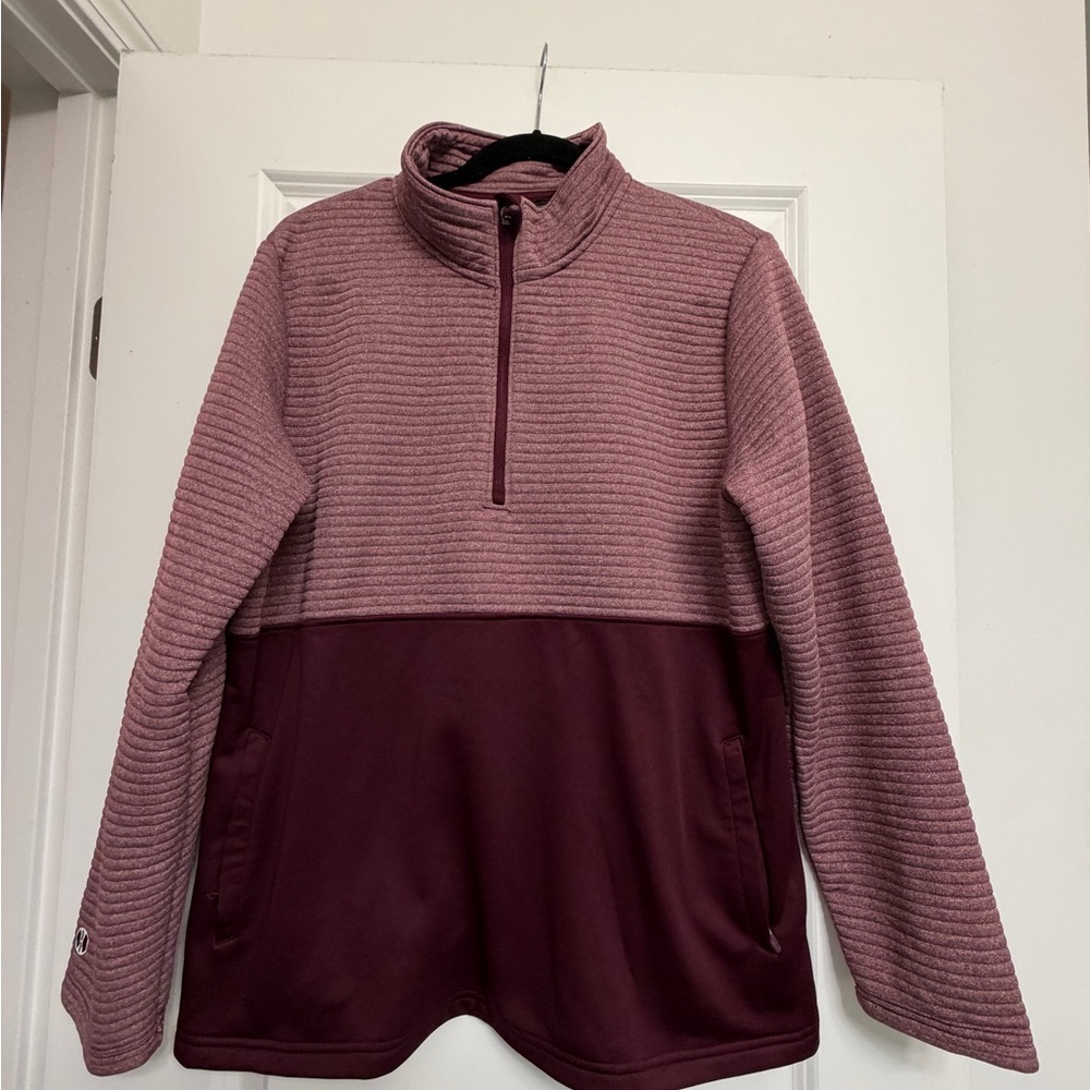 Holloway Maroon Half-Zip Pullover